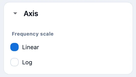The Axis panel.